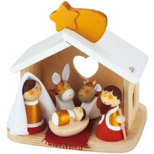 Crèche en Bois Sevi 81924 - Ensemble de Figurines de Noël - Publicité Crèche en Bois Sevi 81924 - Ensemble de Figurines de Noël - Publicité