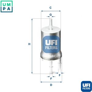 UFI 31.845.00 Fuel Filter - Fuel Filter for Skoda Fabia 2 UFI 31.845.00 Fuel Filter - Fuel Filter for Skoda Fabia 2