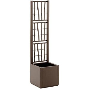 STEFANPLAST ETHICA - Taupe - Carré avec treillis - 38 L - Pot de fleurs - Publicité STEFANPLAST ETHICA - Taupe - Carré avec treillis - 38 L - Pot de fleurs - Publicité