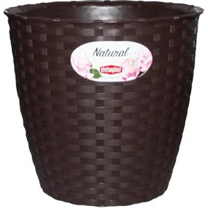 Stefanplast Vaso Linea Natural - Műanyag virágtartó - 24x22cm Stefanplast Vaso Linea Natural - Műanyag virágtartó - 24x22cm
