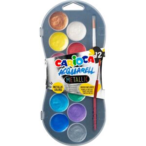 Carioca Metallic Watercolors Set - 12 Kleuren voor Kunst & School Carioca Metallic Watercolors Set - 12 Kleuren voor Kunst & School