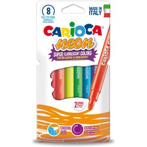 Carioca Neon Filzstift Fine/Medium Mehrfarbig - 8 Stück Carioca Neon Filzstift Fine/Medium Mehrfarbig - 8 Stück