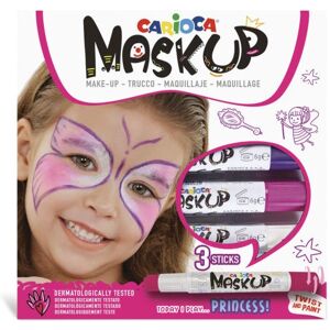 Carioca Mask Up Princess - Arcmaszk Festék Szett - 3 Élénk Szín Carioca Mask Up Princess - Arcmaszk Festék Szett - 3 Élénk Szín