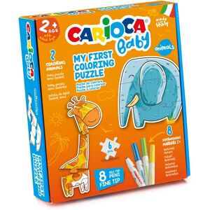 Puzzle de coloriage d'animaux Carioca Bébé - 6 pièces, 8 marqueurs lavables - Publicité Puzzle de coloriage d'animaux Carioca Bébé - 6 pièces, 8 marqueurs lavables - Publicité