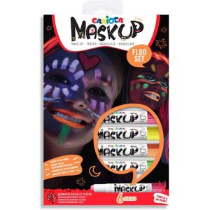 Set di 6 colori per il viso neon Carioca - Kit di trucchi per bambini Set di 6 colori per il viso neon Carioca - Kit di trucchi per bambini