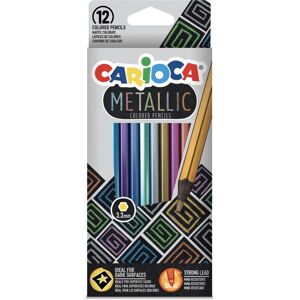 Carioca 43164 Crayons de couleur - Métallique, 12 pcs, Hexagonal - Crayons de couleur Carioca 43164 Crayons de couleur - Métallique, 12 pcs, Hexagonal - Crayons de couleur