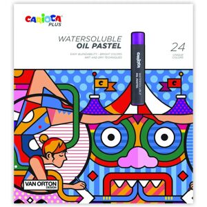 Pastels à l'huile soluble dans l'eau Carioca Plus - 24 pièces - Publicité Pastels à l'huile soluble dans l'eau Carioca Plus - 24 pièces - Publicité