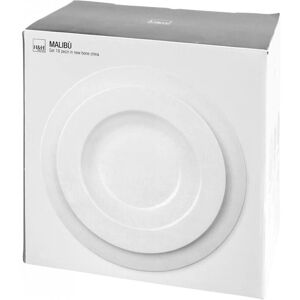 H&H Lifestyle Malibù 18-elementowy zestaw z bone china - Zestaw naczyń H&H Lifestyle Malibù 18-elementowy zestaw z bone china - Zestaw naczyń