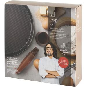 H&H Lifestyle Set taartvorm met rits en kwast H&H Lifestyle Set taartvorm met rits en kwast