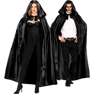 WIDMANN Black Satin Hooded Cape - cape WIDMANN Black Satin Hooded Cape - cape