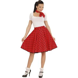 Brand Unknown Red 50s Skirt & Scarf Set - Women’s Vintage Outfit Brand Unknown Red 50s Skirt & Scarf Set - Women’s Vintage Outfit