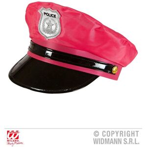 Chapéu de polícia rosa neon WIDMANN 01098 - Acessório Chapéu de polícia rosa neon WIDMANN 01098 - Acessório