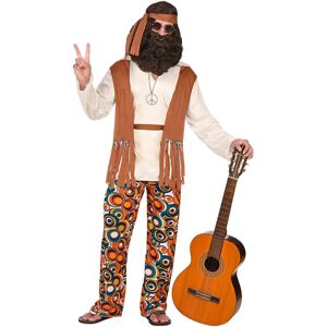 Widmann Hippie Model - Colorful 70s Costume for Men - Carnival Widmann Hippie Model - Colorful 70s Costume for Men - Carnival
