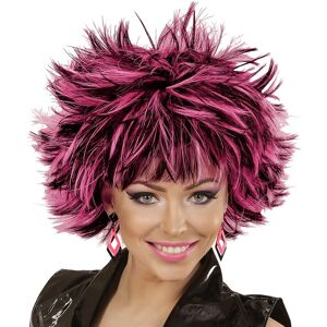 Widmann Nancy 80er Jahre Perücke schwarz-pink - Perücke Widmann Nancy 80er Jahre Perücke schwarz-pink - Perücke
