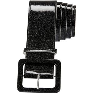 Onbekend Merk Zwarte Glitter Riem - Riem Onbekend Merk Zwarte Glitter Riem - Riem