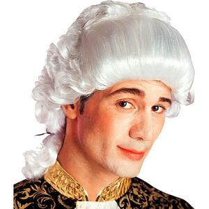 Widmann Adult Baroque Wig - Style Baroque, White, English Curls Widmann Adult Baroque Wig - Style Baroque, White, English Curls