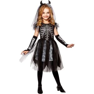 Brand Model Skeleton Demon Bride Costume - Kids Halloween Dress Brand Model Skeleton Demon Bride Costume - Kids Halloween Dress
