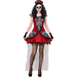 Widmann XL Skeleton Day of the Dead Dress - Costume Widmann XL Skeleton Day of the Dead Dress - Costume