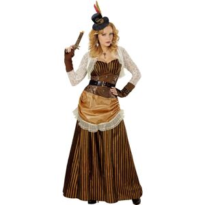 Widmann Lady Kyra Steampunk Costume - XL Brown Dress & Accessories Widmann Lady Kyra Steampunk Costume - XL Brown Dress & Accessories