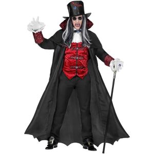 Buttinette Vampire Costume for Men - Black & Red - Costume Buttinette Vampire Costume for Men - Black & Red - Costume