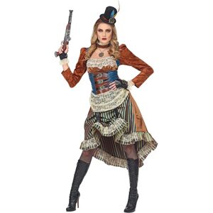 Widmann Victorian Steampunk Dress with Mini Hat & Gloves - Costume Widmann Victorian Steampunk Dress with Mini Hat & Gloves - Costume