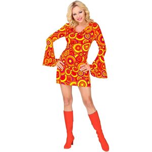 Widmann 70s Kostuum - Oranje en Gele Bellen - XS Widmann 70s Kostuum - Oranje en Gele Bellen - XS