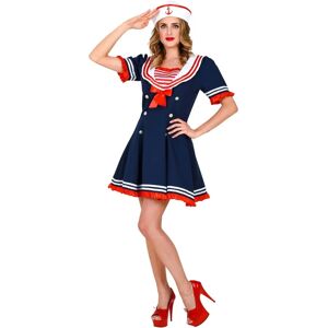 WIDMANN Women's Sailor Costume - Red Bow - Dress, Petticoat, Hat WIDMANN Women's Sailor Costume - Red Bow - Dress, Petticoat, Hat