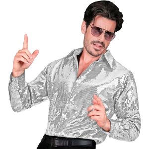Finidi Marco silver sequin shirt - Men Party Wear Finidi Marco silver sequin shirt - Men Party Wear