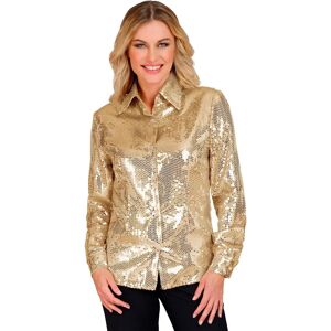 Fashion Gouden Pailletten Blouse - Dames Fashion Gouden Pailletten Blouse - Dames