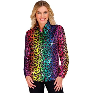 Merk Model Gekleurde pailletten shirt - Shirt Merk Model Gekleurde pailletten shirt - Shirt