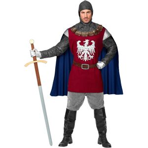Costume da cavaliere XL di Widmann - Tunica con mantello, cintura, cappuccio Costume da cavaliere XL di Widmann - Tunica con mantello, cintura, cappuccio