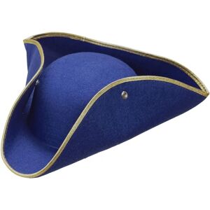 Widmann Blue Felt Tricorn Hat - Venetian Costume Accessory Widmann Blue Felt Tricorn Hat - Venetian Costume Accessory