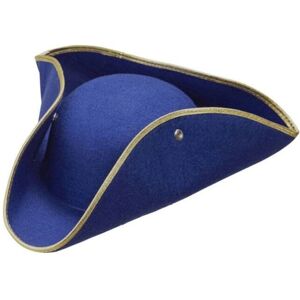 Widmann Blue Felt Tricorn Hat - Venetian Costume Accessory Widmann Blue Felt Tricorn Hat - Venetian Costume Accessory