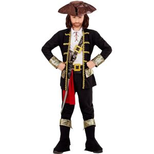 Widmann Pirate Costume for Kids - Black with Gold Details Widmann Pirate Costume for Kids - Black with Gold Details