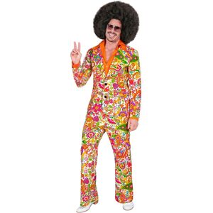 Widmann M - 70s Stijl Peace & Paisley Kostuum Widmann M - 70s Stijl Peace & Paisley Kostuum