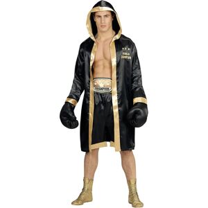 Widmann Black Box Champion Costume for Men - M/L - Boxing Costume Widmann Black Box Champion Costume for Men - M/L - Boxing Costume