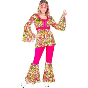 Widmann 60s Hippie Costume - Fuchsia Flowers - L Widmann 60s Hippie Costume - Fuchsia Flowers - L