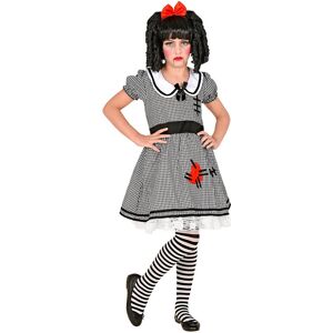 Widmann Mädchenkostüm - Schwarz-Weiß Puppe - Halloween & Karneval Widmann Mädchenkostüm - Schwarz-Weiß Puppe - Halloween & Karneval