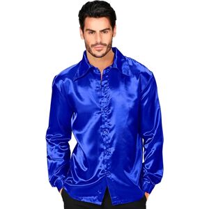 Finidi Blue Silk 70s Disco Shirt - Clothing Finidi Blue Silk 70s Disco Shirt - Clothing