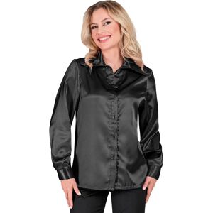 e-Carnavalskleding.nl Model: - 70s Style Satin Black Blouse e-Carnavalskleding.nl Model: - 70s Style Satin Black Blouse
