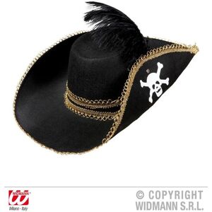 WIDMANN 2591L Pirate Hat with Feather - Costume Accessory WIDMANN 2591L Pirate Hat with Feather - Costume Accessory