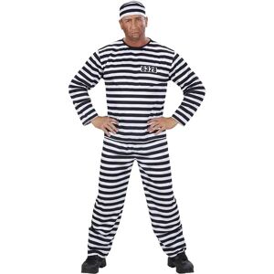Costume de prisonnier rayé noir et blanc Widmann - Costumes - Publicité Costume de prisonnier rayé noir et blanc Widmann - Costumes - Publicité