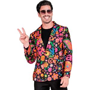 H&M Chaqueta multicolor Fiesta Peace hippie para hombre - Chaqueta H&M Chaqueta multicolor Fiesta Peace hippie para hombre - Chaqueta