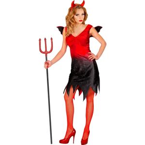 Costume de Diablesse rouge et noire Widmann M - Publicité Costume de Diablesse rouge et noire Widmann M - Publicité