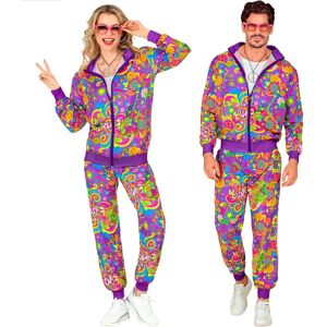 Feestbazaar Unisex Neon Flower Power Disco Suit - Clothing Feestbazaar Unisex Neon Flower Power Disco Suit - Clothing