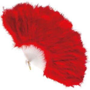 Widmann Roter Feder Fan - Karneval Zubehör Widmann Roter Feder Fan - Karneval Zubehör
