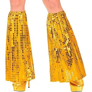 Widmann 70s Estilo Disco Luvas de Perna Brilhantes Douradas - Leg Warmers Widmann 70s Estilo Disco Luvas de Perna Brilhantes Douradas - Leg Warmers