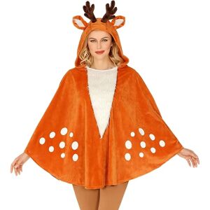 WIDMANN Unisex Hooded Reindeer Poncho Costume - Costume WIDMANN Unisex Hooded Reindeer Poncho Costume - Costume