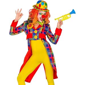 e-Carnavalskleding.nl Slipjas clown geruit multi dames - Strój klauna e-Carnavalskleding.nl Slipjas clown geruit multi dames - Strój klauna