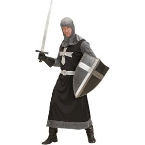 Widmann Dark Crusader Costume - Medieval Knight, Black & Silver - Costume Widmann Dark Crusader Costume - Medieval Knight, Black & Silver - Costume